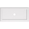 Ekena Millwork Rectangle Architectural Grade PVC Ceiling Medallion, 40"W x 20"H x 3"ID x 14"C x 1"P, One-Piece CMP40X20RE-03000 - alternate 1